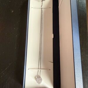 Elegant Silver Heart Pendant Necklace